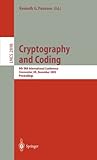Image de Cryptography and Coding: 9th IMA International Conference, Cirencester, UK, December 16-18, 2003, Proceedings (Lecture Notes in Computer Science)