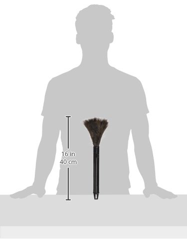UNISAN Retractable Feather Duster, Black Plastic Handle Extends 9 to 14 Inches (914FD)