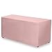 Gee Di Moda Fitted Tablecloth - 72 x 30 Inch Pink Fitted Table Cloth for 6 Foot Rectangle - Heavy Duty Washable Fabric - for 6 Ft Buffet Table Holiday Party Dinner Wedding & Trade Show