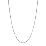Men's Stainless Steel 3mm Curb Chain Necklace 18