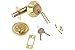 Lion Locks LDCO101 Single Cylinder Deadbolt, Polished Brass