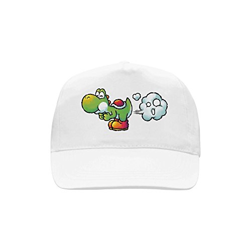 Buy Findom Unisex Yoshi Topsy Turvy Super Mario White Baseball Hat Cap