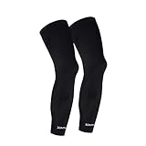 Compression Leg Sleeves, SONTHIN Long Sports Knee Support for Football Baseball Basketball Running Cycling Weightlifting and Fitness 1 Pair