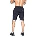 BROKIG Men's Gym Shorts, Athletic Workout Running Mesh Shorts with Pockets (L, Black)
