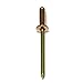 Copper Pop Rivets 1/8 Diameter Brass Mandrel Blind Rivets Dome Head 4-4 (1/8