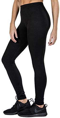 Love Charm Women's Super Soft Full Length Legging-Seamless Technology (3, M/L) Black