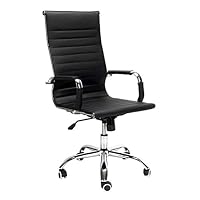 GAIBO PU Leather High Back Swivel Chair Black