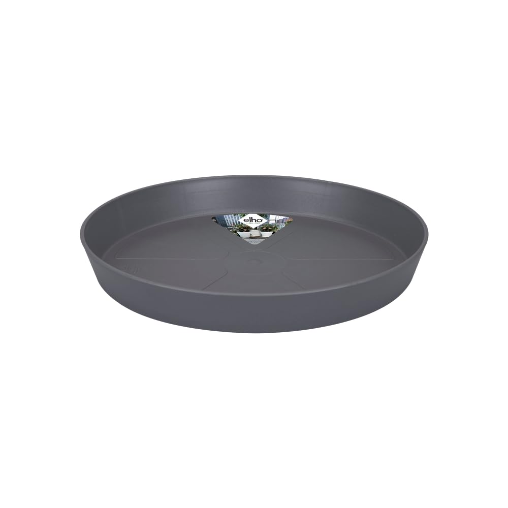 elho Loft Urban Saucer Round 30 - Saucer for Outdoor & Accessories - Ø 30.2 x H 4.1 cm - Black/Anthracite