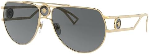 Amazon.com: Versace VE 2252 147187 Gold Metal Pilot Sunglasses