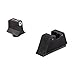 Trijicon GL201-C-600658 Bright & Tough Night Sight Suppressor Set, Glock 17-39 Models, White Front/ black Rear with Green Lamps