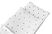 iLuvBamboo Bamboo Cotton Jersey Changing Pad Cover Set – 2 Pack – Black, Grey and White