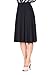 Dani's Choice Beautiful Flowing A-line Flared Swing Midi Skirt (XL, Black)