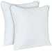 Utopia Bedding Microfiber Square Pillow (Standard 18x18, WHITE), 2 Pack