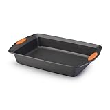 Rachael Ray Oven Lovin' Rectangle Nonstick Bakeware 9-Inch-by-13-Inch Cake Pan, Orange (Kitchen)