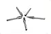 YUFUTOL Carbide Burrs for Aluminum - 5pcs Aluma Cut Carbide Rotary Burr Files Set 1/4