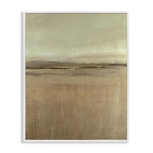 Stupell Industries Abstract Country Desert White Framed Giclee Art Design by Ti…