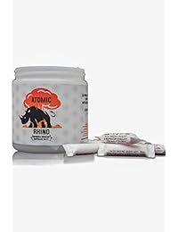Atomic Rhino Smelling Salts for Athletes - 40 Ammonia Inhalant Ampules for Powerlifting and High Intensity Workouts - Simple Snap and Sniff Design Helps Combat Fatiuge and Promote Focus