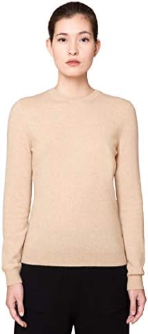 Goyo Cashmere Women’s 100% Pure Cashmere Sweater - Long Sleeve Crewneck Pullover