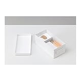 Ikea Tjena Storage Organizer Box with Lid 2 Pack (White)