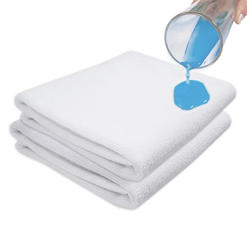 Set of 2 Waterproof Mattress Protector Sheets/Covers Fits 83x50 cm Co-Sleeper Crib