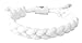 Rastaclat Level 1 RC001LVL1 White Multi Shoelace Braided Bracelet Wristband