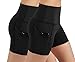 ODODOS High Waist Out Pocket Yoga Short Tummy Control Workout Running Athletic Non See-Through Yoga Shorts