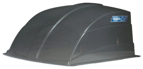 Camco 40453 RV Roof Vent Cover, Opens For Easy Cleaning, Aerodynamic Design, Easly Mounts to RV With Included Hardware (Smoke)