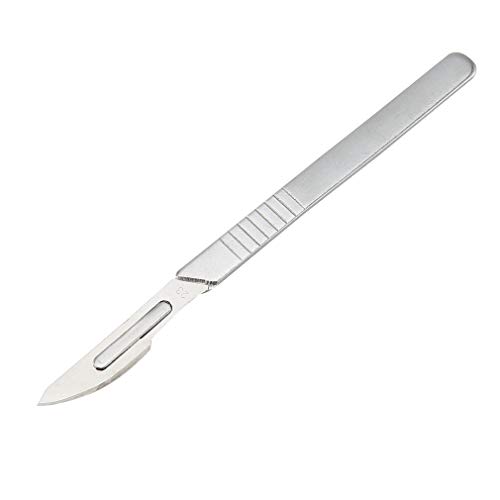 10pcs Blades Knife Scalpel Carving Engraving Sculpture Cutting Phone Cutter(Color:Silver) - Thumbnail 2