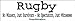 Rugby no winners, just survivors, no spectators, just witnesses - funny bumper stickers (Medium 10x2.8 in.)