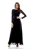 AX Paris Women's Long Sleeved Lace Top Maxi Dress