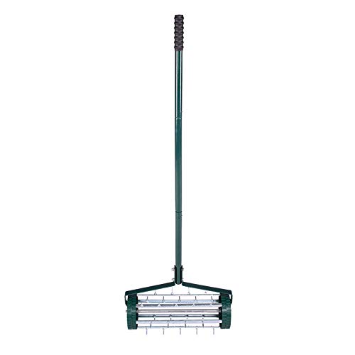 Garden Lawn Aerator Manual Roller Rolling Lawn Garden Spike Lawn Aerator Gardening Tool for
