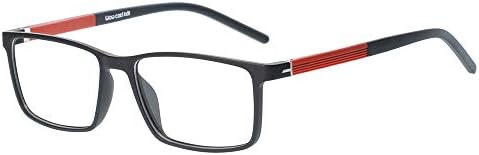 Kids Glasses Teens Frame Smart Looks Flexible Cute Eyewear Frame with Clear Square Lens for Boys Girls(Age 5-12)
