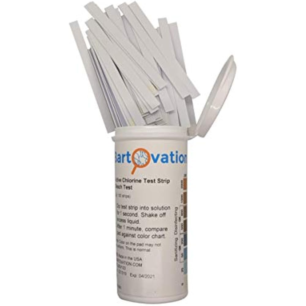 Chlorine Test Strip Color Chart