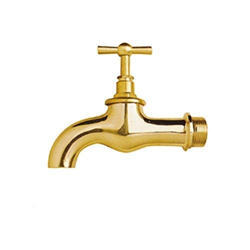 Curved Garden Brass Tap 1/2 "