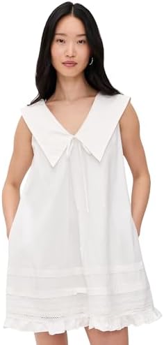 alice and olivia isa sleeveless seamed flare mini dress ISA MINI DRESS in MINERAL BLUE