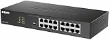 D-Link DGS-1016D 16-Port Gigabit Ethernet Switch Metal Fanless Plug Play UK view 3