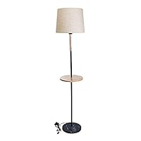 Fasclot home Sansee Floor Lamp Mordern Vertical Storage Tray Reading Light Eye Protection Reading Standing Lamp for Sewing Living Room Bedroom Office -Ship from USA