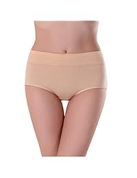 Ropa interior para mujer, media cintura, sin magdalenas, cobertura completa, bragas de algodón, lencería para mujer, paquete múltiple