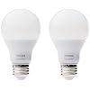 Philips Hue White A19 2-Pack 60W Equivalent Dimmable LED Smart Bulbs (Hue Hub Required, Works with Alexa, HomeKit…
