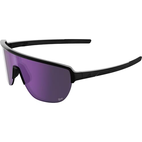 ALPINA RAM II Q-LITE – sports glasses for women and men, with enhanced contrast lenses, lightweight and unbreakable, for cycling, running, or outdoor activities - black gloss - M
