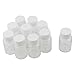10Pcs 80ml Clear Plastic Cylindrical Chemical Container Reagent Bottle