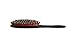 Shine & Condition Hair Brush | 100% Natural Bristle + Nylon Pin | High Polish Acrylic Handle | Medium Oval | Jet Black Finish | Model 51 - JTB