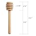 Mini Wooden Honey Dipper Sticks 3 Inch Rormket, Individually Wrapped, Honey Jar Dispense Drizzle Honey Wedding Party (25)