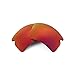 Walleva Fire Red Mirror Coated Polarized Replacement Lenses For Oakley Flak 2.0 XL (OO9188 Series) Sunglasses