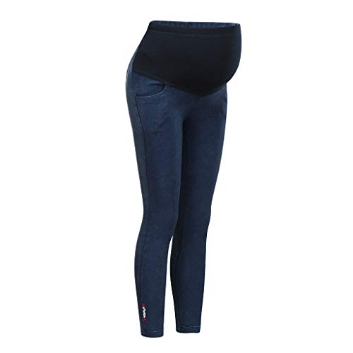 Dsood High Waisted Pants for Women,Pregnant Woman Solid Jeans Maternity Pants Trousers Nursing Prop Belly Legging,Maternity Activewear