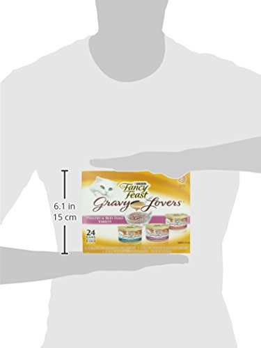 FANCY FEAST PURINA GRAVY LOVERS POULTRY AND BEEF FEAST VARIETY, 4.5 LB