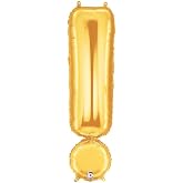 40" Megaloon Balloon Exclamation Point ! Gold