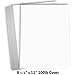 Hamilco White Cardstock Thick Paper 8 1/2 x 11