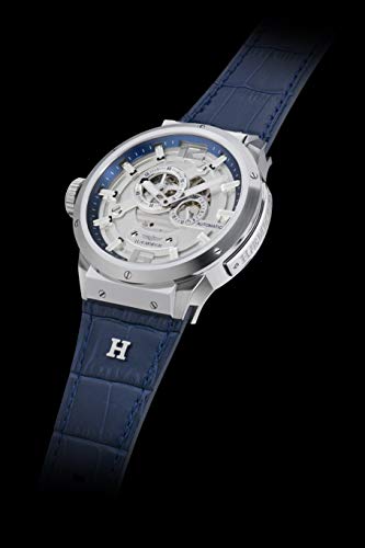 HMMER-Herren-Armbanduhr-Analog-Automatik-mit-Kalbslederarmband-GG-200