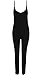 Sarin Mathews Pure Color Strap Sleeveless Jumpsuit